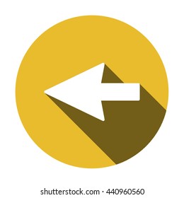  Arrow   icon, vector illustration. Flat design style