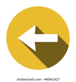  Arrow   icon, vector illustration. Flat design style