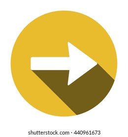 Arrow   icon, vector illustration. Flat design style