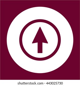  Arrow   icon, vector illustration. Flat design style