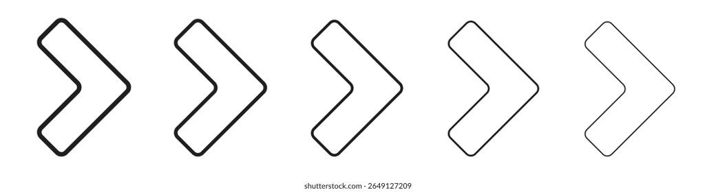 Icono de flecha Ilustración vectorial aislada