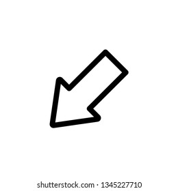  Arrow Icon Vector Illustration Logo Template