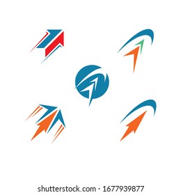 Arrow icon vector illustration Logo Template design