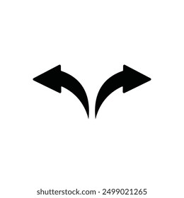 Arrow icon vector illustration logo design