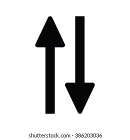 Arrow Icon Vector Illustration on the white background.