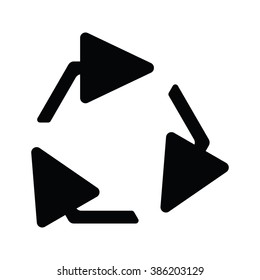 Arrow Icon Vector Illustration on the white background.