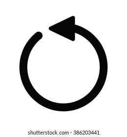 Arrow Icon Vector Illustration on the white background.