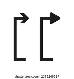 Icono de flecha. Ilustración vectorial. PS 10.