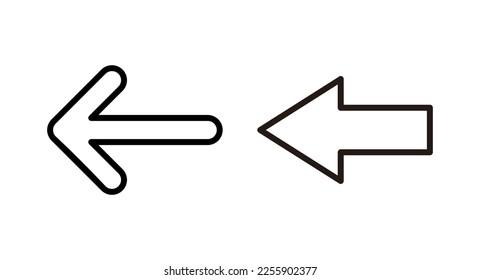 Arrow icon vector illustration. Arrow sign and symbol for web design.