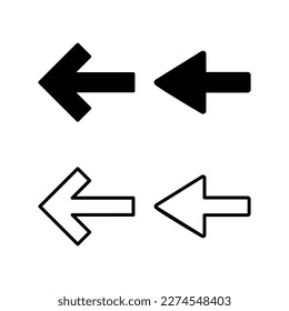 Arrow icon vector illustration. Arrow sign and symbol for web design.