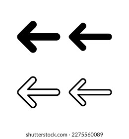 Arrow icon vector illustration. Arrow sign and symbol for web design.