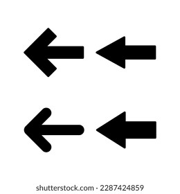 Pfeilsymbol, Vektorgrafik. Pfeilzeichen und Symbol für Webdesign.