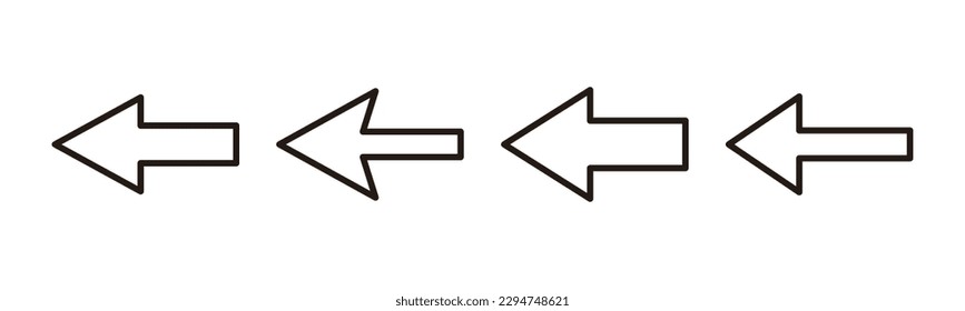 Pfeilsymbol, Vektorgrafik. Pfeilzeichen und Symbol für Webdesign.