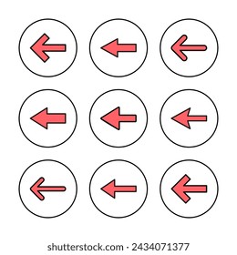 Arrow icon vector illustration. Arrow sign and symbol for web design.