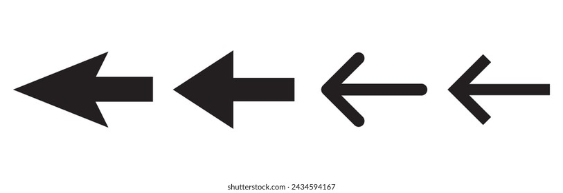 Arrow icon vector illustration. Arrow sign simple flat sign for web design