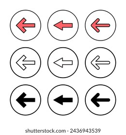Arrow icon vector illustration. Arrow sign and symbol for web design.