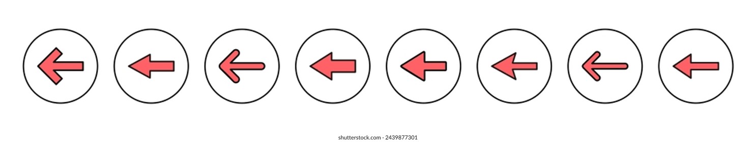 Pfeilsymbol Vektor-Illustration. Pfeilsymbol und Symbol für Webdesign.