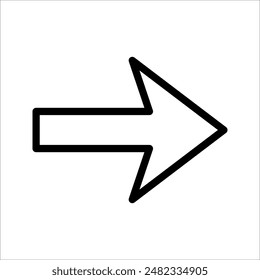 Arrow icon vector illustration. Arrow sign and symbol for web design.
