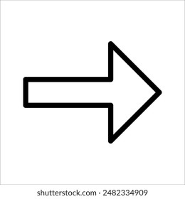 Arrow icon vector illustration. Arrow sign and symbol for web design.