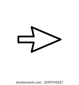 Arrow icon vector illustration. Arrow sign and symbol for web design.