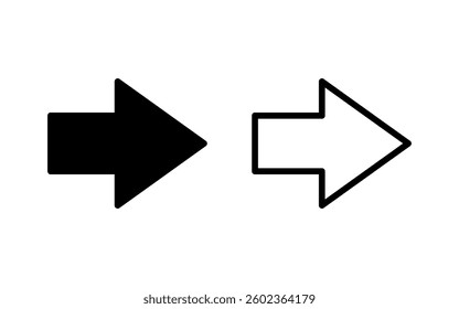 Arrow icon vector illustration. Arrow sign and symbol for web design.