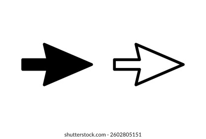 Arrow icon vector illustration. Arrow sign and symbol for web design.