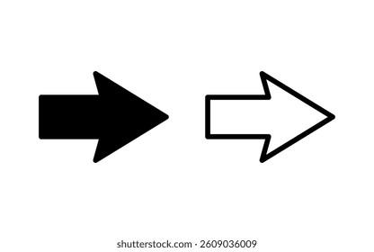 Arrow icon vector illustration. Arrow sign and symbol for web design.
