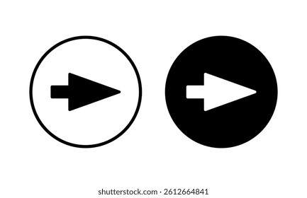 Arrow icon vector illustration. Arrow sign and symbol for web design.