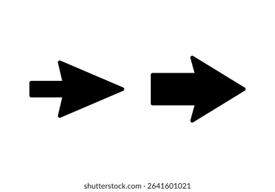 Arrow icon vector illustration. Arrow sign and symbol for web design.