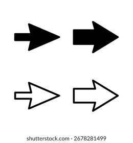 Arrow icon vector illustration. Arrow sign and symbol for web design.