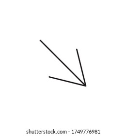Arrow Icon Vector Illustration Style