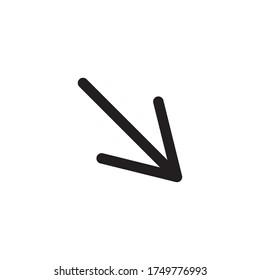 Estilo de iluminación del vector de iconos de flecha