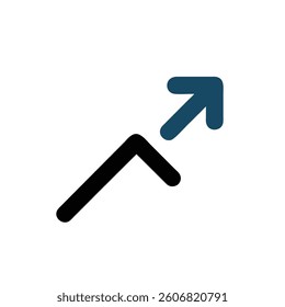 arrow icon vector illustration style