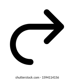 Arrow icon vector illustration. icon symbol on white background
