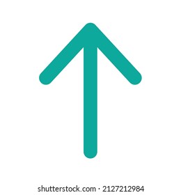 UP Arrow icon vector image. Can also be used for Media Buttons. Suitable for mobile apps, web apps and print media.