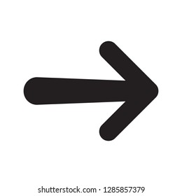 Arrow icon vector isolated