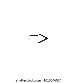Arrow icon vector isolated on white background. Trendy arrow icon in flat style. Template for app, ui and logo, vector illustration eps 10