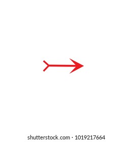 Arrow icon vector isolated on white background. Trendy arrow icon in flat style. Template for app, ui and logo, vector illustration eps 10