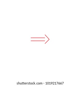 Arrow icon vector isolated on white background. Trendy arrow icon in flat style. Template for app, ui and logo, vector illustration eps 10