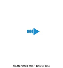 Arrow icon vector isolated on white background. Trendy arrow icon in flat style. Template for app, ui and logo, vector illustration eps 10