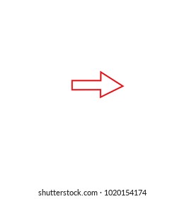 Arrow icon vector isolated on white background. Trendy arrow icon in flat style. Template for app, ui and logo, vector illustration eps 10
