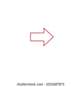 Arrow icon vector isolated on white background. Trendy arrow icon in flat style. Template for app, ui and logo, vector illustration eps 10