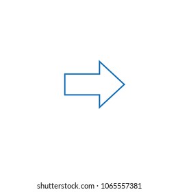 Arrow icon vector isolated on white background. Trendy arrow icon in flat style. Template for app, ui and logo, vector illustration eps 10