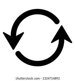 Arrow icon vector isolated on the white background