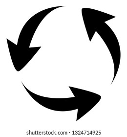 Arrow icon vector isolated on the white background