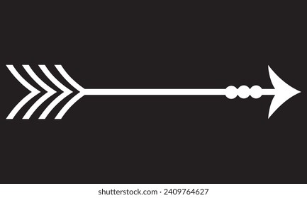 Arrow Icon vector isolated on black background. Arrow symbol for your web site design, logo, app, UI. Arrow vector collection,EPS10.