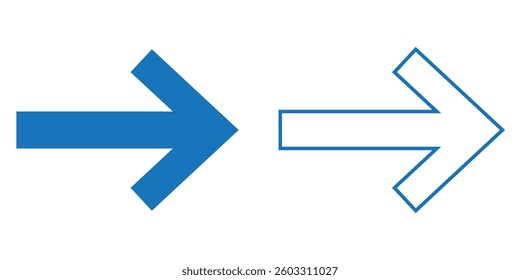 Arrow icon vector isolated on white background. Arrow symbol. Arrow vector icon