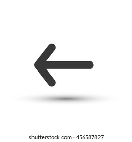 Arrow icon vector isolated on white background
