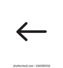 Arrow icon vector ,left sign