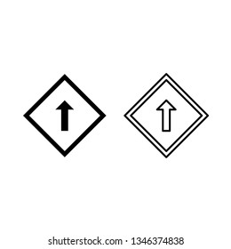 Arrow Icon Vector Line and Glyph Design Style 